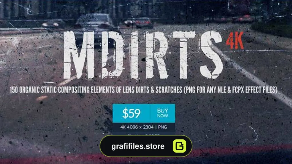 دانلود افکت تصویری گرد و خاک و خراش بر روی لنز دوربین MotionVFX MDirts