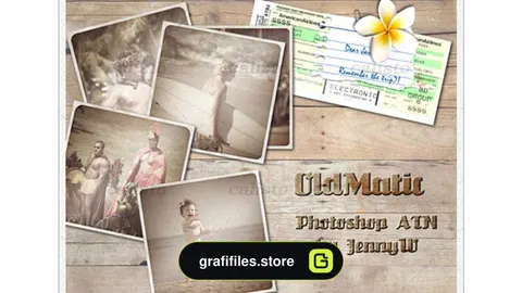 دانلود اکشن ساخت تصاویر قدیمی OldMatic Action for Photoshop
