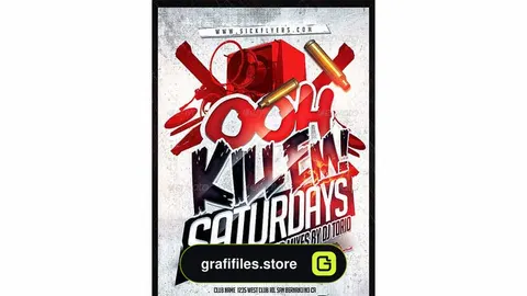 فایل لایه باز آگهی Ooh Kill Em Flyer Template