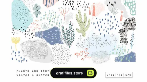 دانلود پترن گل و گیاه PLANTS and TEXTURES