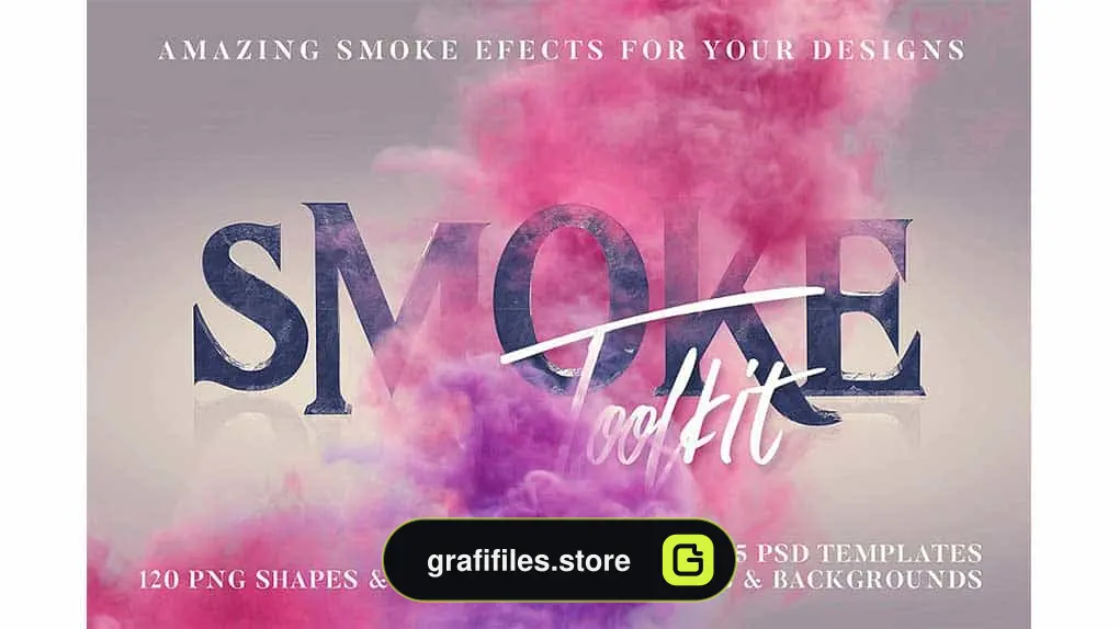 دانلود دود و مه رنگی برای فتوشاپ Smoke Toolkit