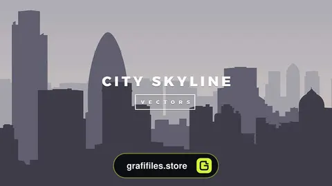 دانلود وکتور شهرهای معروف دنیا Vector City Skylines