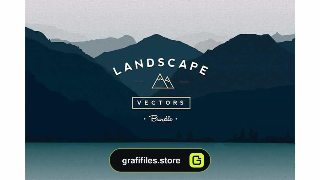 دانلود وکتور کوه و منظره Vector Landscapes Bundle