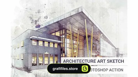 اکشن تبدیل عکس به اسکیس معماری