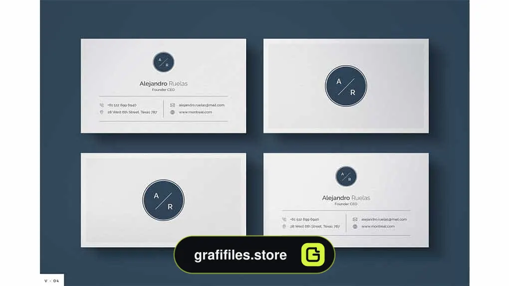 فایل لایه باز کارت ویزیت 13 Business Card