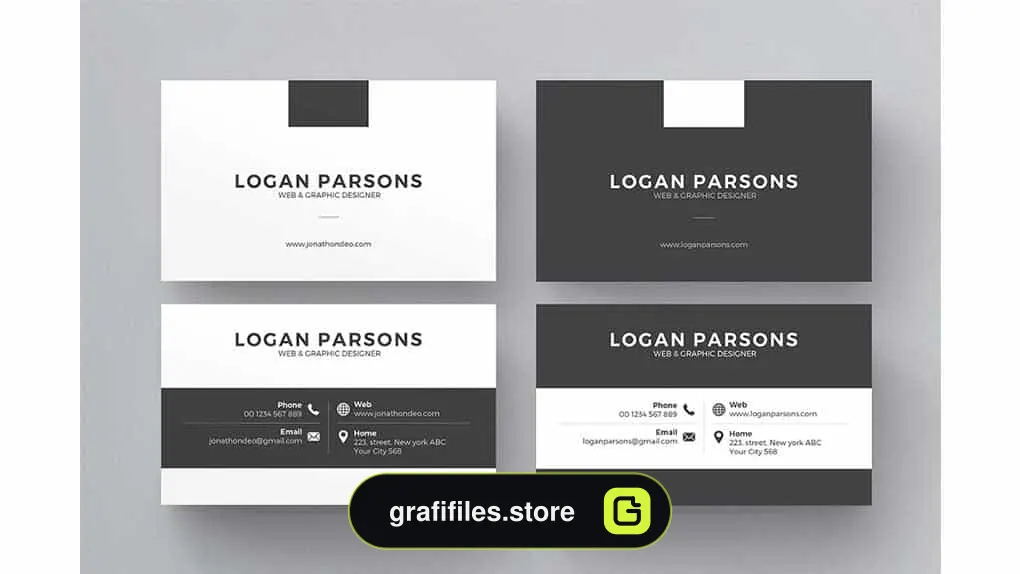 فایل لایه باز کارت ویزیت Business Card 4