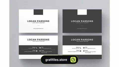 فایل لایه باز کارت ویزیت Business Card 4