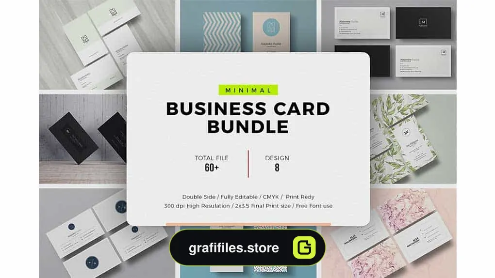 فایل لایه باز کارت ویزیت Business Card Prime Bundle