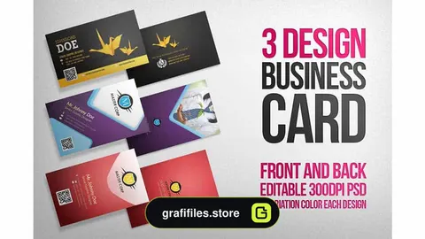 فایل لایه باز کارت ویزیت Business Card Psd Template
