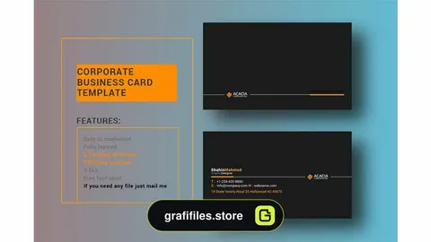 فایل لایه باز کارت ویزیت Business Card