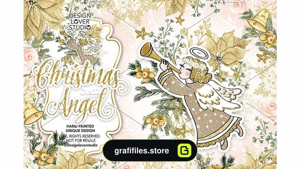 وکتور کریسمس Christmas Angel design