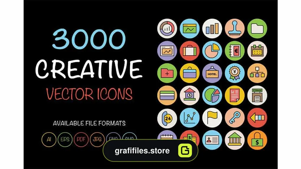 آیکون Creative Vector Icons Bundle