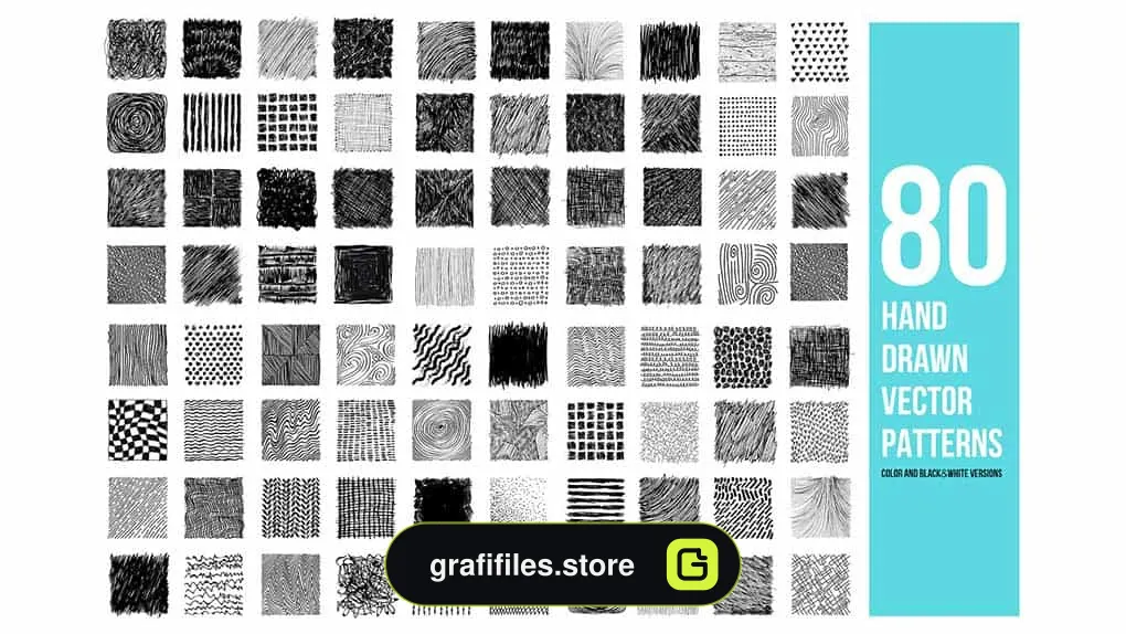 پترن با طراحی دستی Drawn Vector Patterns