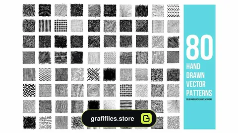 پترن با طراحی دستی Drawn Vector Patterns