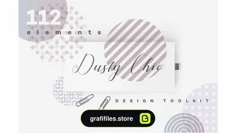 پترن هندسی Dusty Chic Design Toolkit