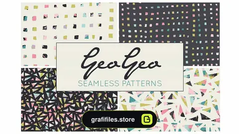 پترن هندسی با طراحی دستی