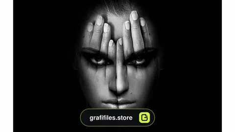 اکشن فتوشاپ دست روی صورت