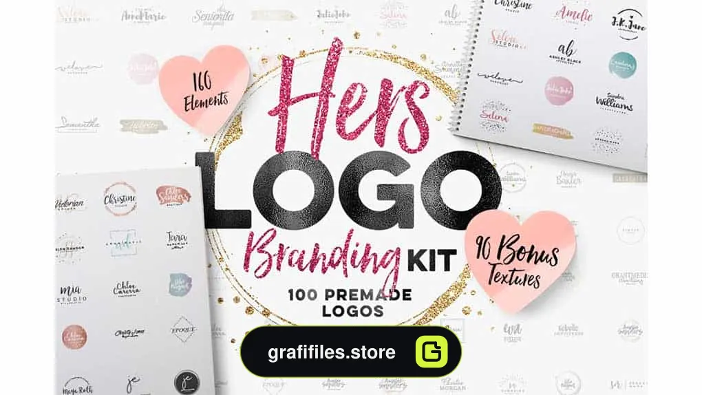 فایل لایه باز لوگو Hers Logo Branding Kit