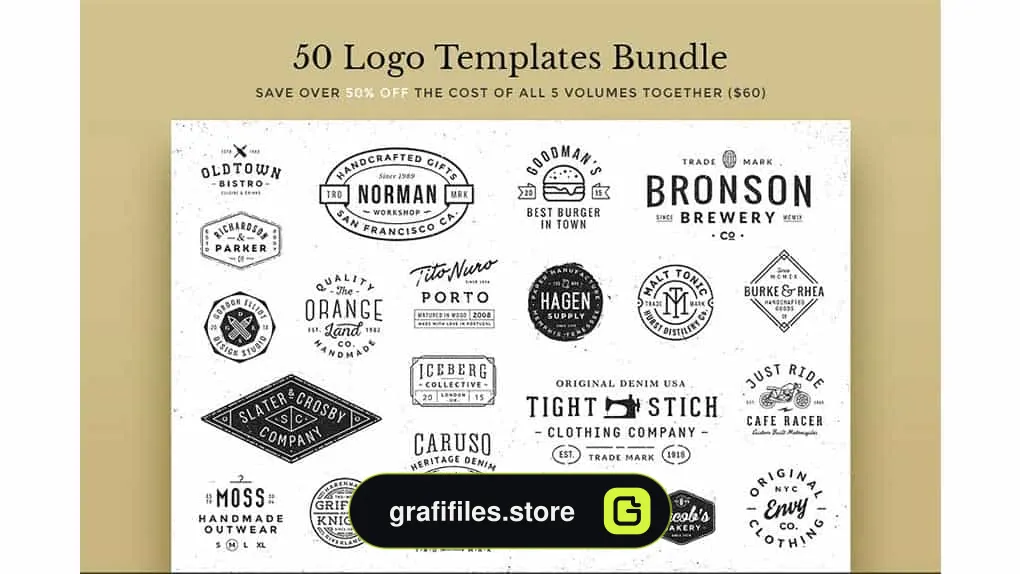 دانلود فایل لایه باز لوگو Logo Templates Bundle