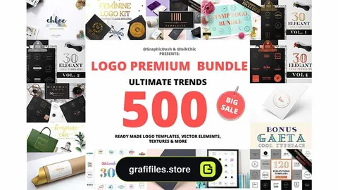 فایل لایه باز لوگو Premium Logo Bundle