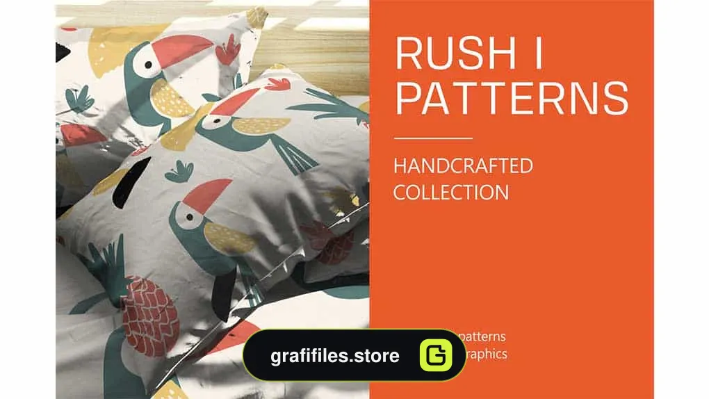 پترن با طراحی دستی Rush Vol1 HandDrawnPatterns