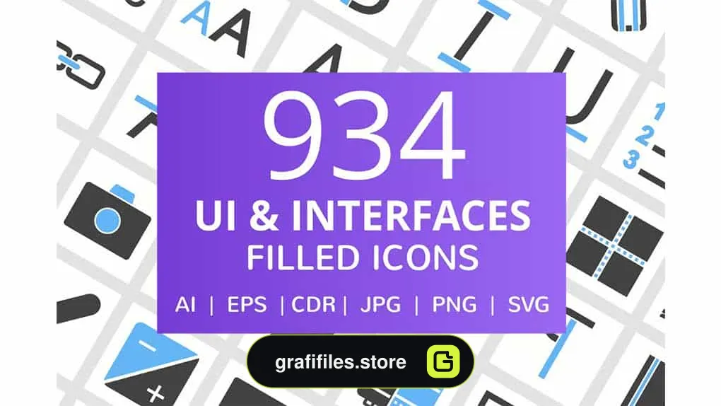 آیکون رابط کاربری UI & Interfaces Filled Icons