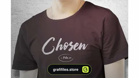 وکتور تیشرت Chosen T-Shirt Art Template