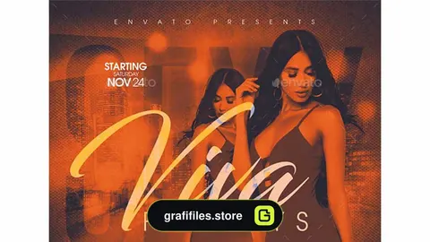 فایل لایه باز پوستر کلاب شبانه Night Club Flyer Template