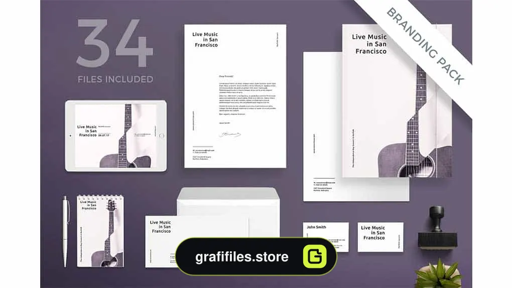 آگهی کنسرت موسیقی Branding Pack | Concert