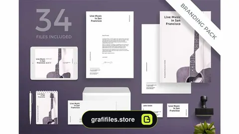 آگهی کنسرت موسیقی Branding Pack | Concert