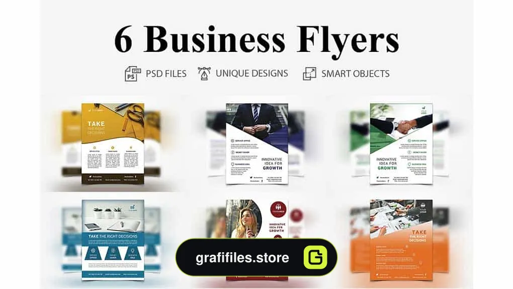فایل لایه باز آگهی تجاری Business Flyers
