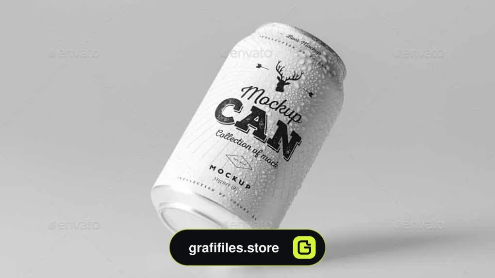 موکاپ قوطی نوشابه Can Mock-up 6
