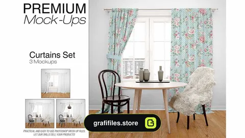 موکاپ پرده Curtains 2