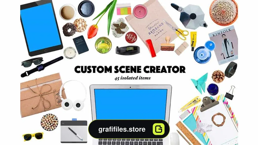 جعبه ابزار ساخت موکاپ اداری Custom Scene Creator