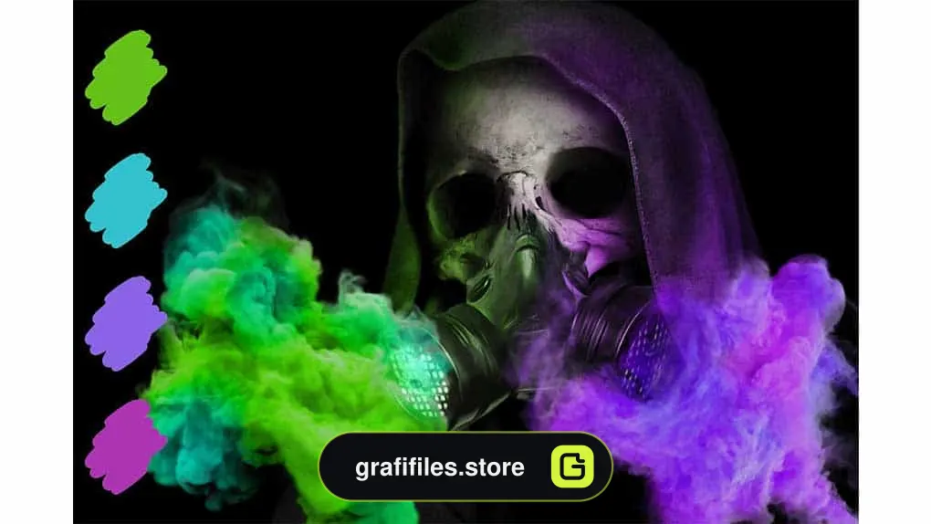 پالت رنگ Death Ps Swatches