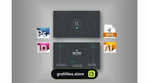 وکتور کارت ویزیت Dot Business Card