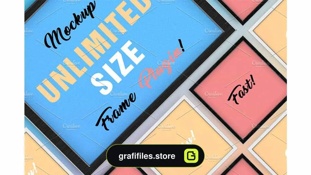 موکاپ قاب عکس Frame Plugin Creator Mockup