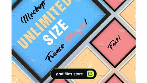 موکاپ قاب عکس Frame Plugin Creator Mockup