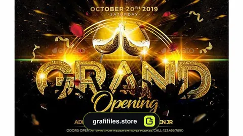 فایل لایه باز بنر Grand Opening Flyer