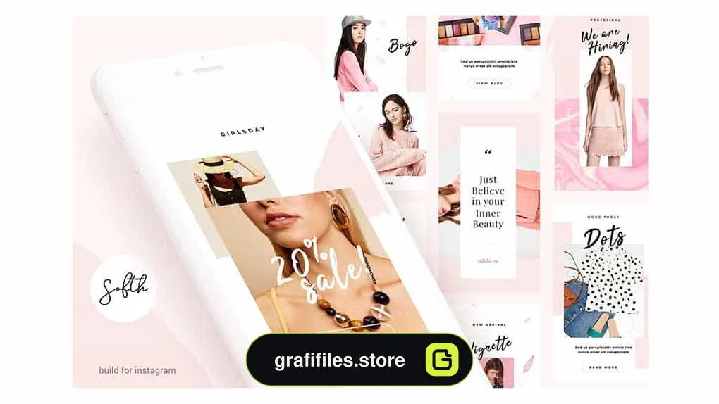 فایل لایه باز استوری اینستاگرام Instagram Stories – Softh!