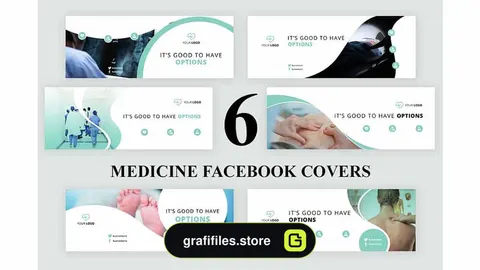 فایل لایه باز بنر فیسبوک Medicine Facebook Covers