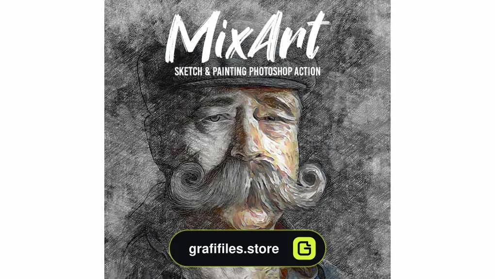 اکشن فتوشاپ نقاشی Mix Art