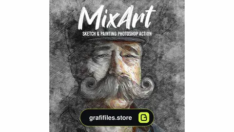 اکشن فتوشاپ نقاشی Mix Art