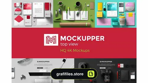 جعبه ابزار ساخت موکاپ Mockupper Scene Generator topview 4K