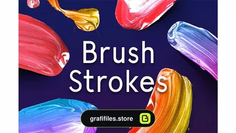 وکتور براش Paint Brush Strokes PNG