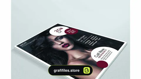 فایل لایه باز تراکت آتلیه عکاسی