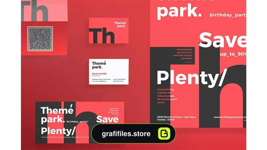 فایل لایه باز آگهی Print Pack | Theme Park
