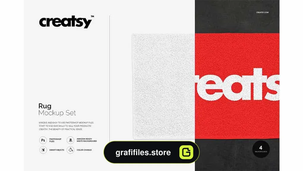 موکاپ پادری Rug Mockup Set