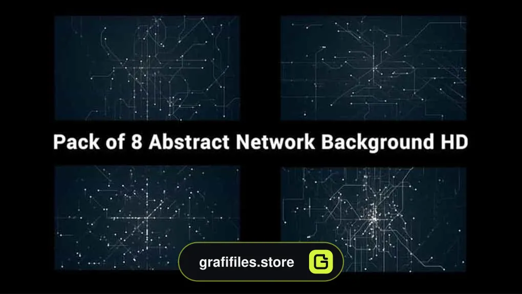 بک گراند موشن گرافیک شبکه Abstract Network Background Pack