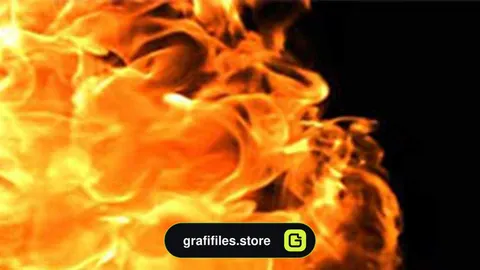 فوتیج شعله آتش Alpha Channel Flames Burning